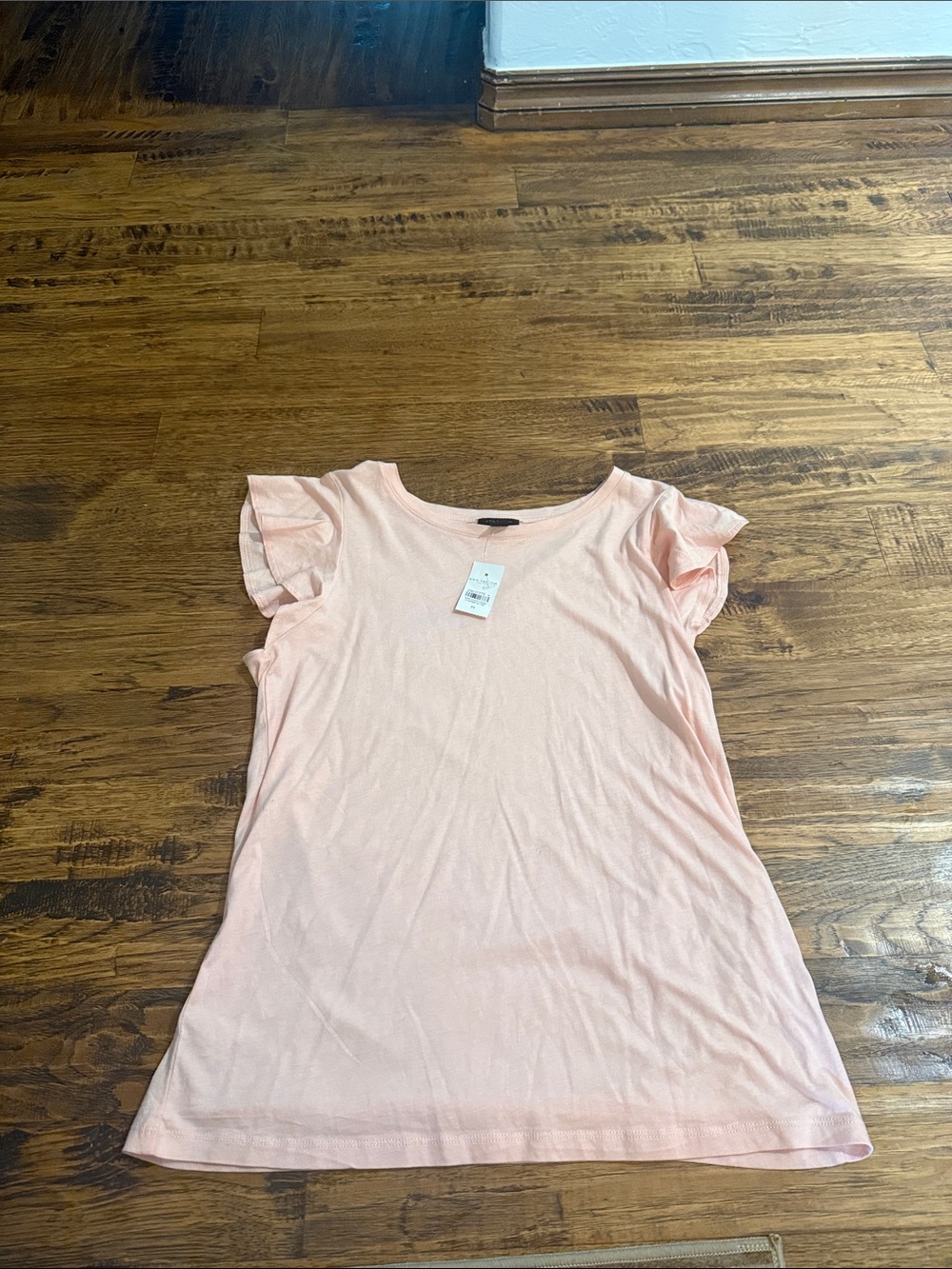 Light Pink Ann Taylor Ruffle Shirt